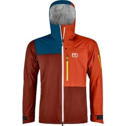 Ortovox 3L Ortler Hardshelljacke Herren Clay Orange
