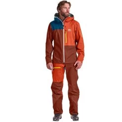 Ortovox 3L Ortler Hardshelljacke Herren Clay Orange -Günstiges Berggeist Geschäft 56062203605b Ortovox Ortler Jkt M orange