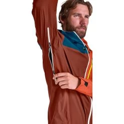 Ortovox 3L Ortler Hardshelljacke Herren Clay Orange -Günstiges Berggeist Geschäft 56062203605e Ortovox Ortler Jkt M orange