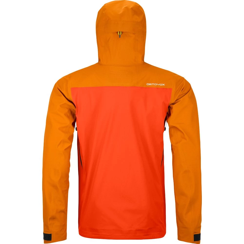 Ortovox 3L Ravine Hardshelljacke Herren Hot Orange 2 Ortovox 3L Ravine Hardshelljacke Herren Hot Orange – Bild 2