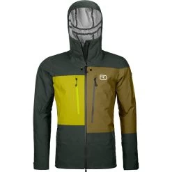 Ortovox 3L Deep Shell Freeride Jacke Herren Green Pine
