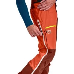 Ortovox 3L Ortler Hardshellhose Herren Clay Orange -Günstiges Berggeist Geschäft 56462208542c Ortovox Ortler Pant M orange