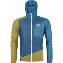 Ortovox Windbreaker Jacke Herren Petrol Blue
