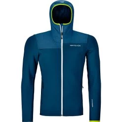 Ortovox Fleece Plus Hoody Herren Petrol Blue