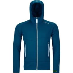 Ortovox Fleece Light Hoody Herren Petrol Blue
