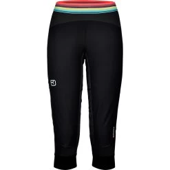 Ortovox Swisswool Hybrid Short Isolationshose Damen Black Raven