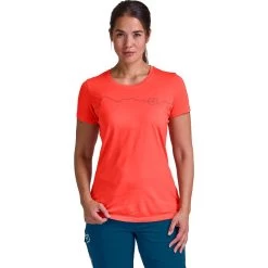 Ortovox 150 Cool Mountain T-Shirt Damen Coral -Günstiges Berggeist Geschäft 58262202595c Ortovox 150Cool TS W coral