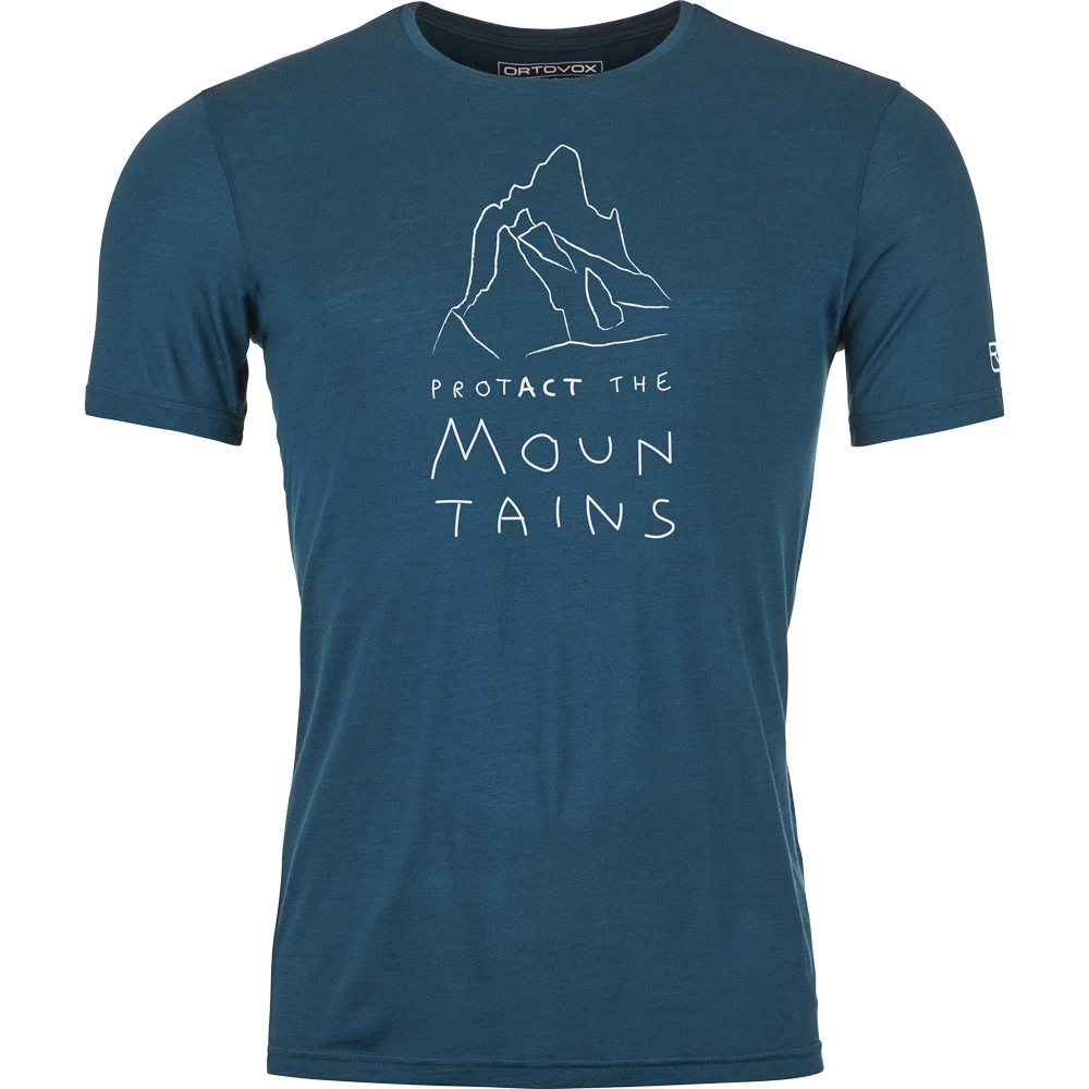 Ortovox 150 Cool MTN Protector T-Shirt Herren Petrol Blue 1 Ortovox 150 Cool MTN Protector T-Shirt Herren Petrol Blue