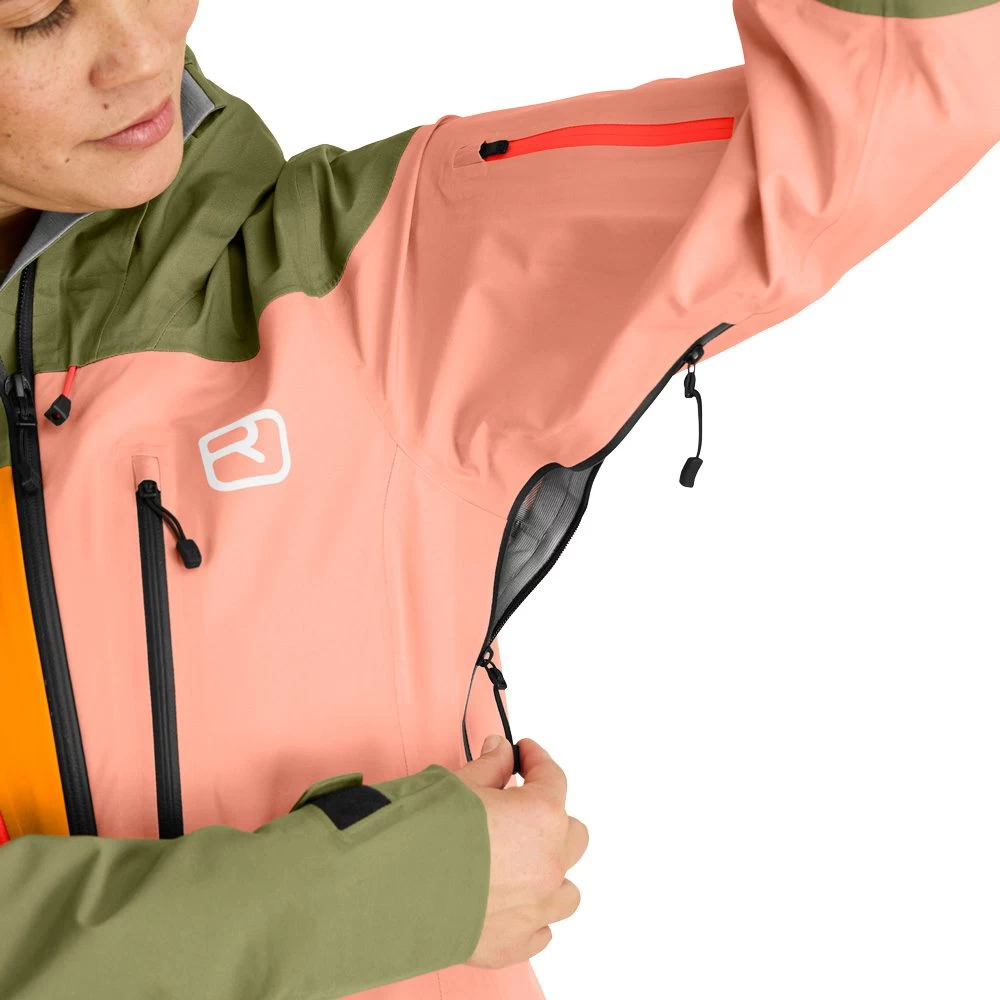 Ortovox 3L Deep Shell Hardshelljacke Damen Wild Herbs 4 Ortovox 3L Deep Shell Hardshelljacke Damen Wild Herbs – Bild 4