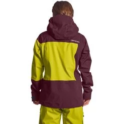 Ortovox 3L Deep Shell Freeride-Jacke Damen Dark Wine -Günstiges Berggeist Geschäft 59062204109d Ortovox Deep Shell W wine