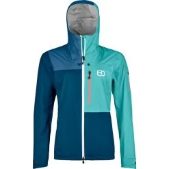 Ortovox 3L Ortler Hardshelljacke Damen Petrol Blue