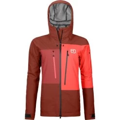Ortovox 3L Deep Shell Jacke Damen Clay Orange