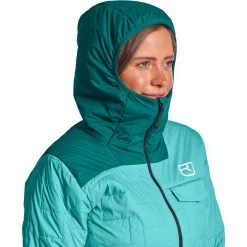 Ortovox Swisswool Piz Badus Isolationsjacke Damen Ice Waterfall -Günstiges Berggeist Geschäft 59262200644e Ortovox PizBadus Jacke W ice