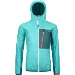 Ortovox Swisswool Piz Duan Isolationsjacke Damen Ice Waterfall