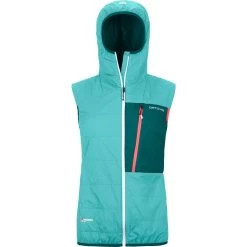 Ortovox Swisswool Piz Duan Weste Damen Ice Waterfall