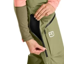 Ortovox 3L Deep Shell Freeride-Hose Damen Wild Herbs -Günstiges Berggeist Geschäft 59462203973e Ortovox DeepShell Pant W herbs
