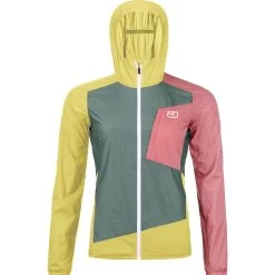 Ortovox Windbreaker Jacke Damen Arctic Grey