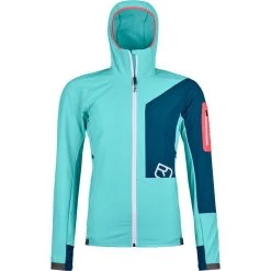 Ortovox Berrino Softshelljacke Damen Ice Waterfall