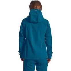 Ortovox Pordoi Softshelljacke Damen Petrol Blue -Günstiges Berggeist Geschäft 59562209702c Ortovox Pordoi Jacke W blue