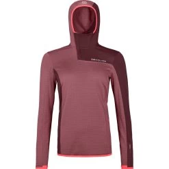 Ortovox Fleece Light Grid SN Hoody Damen Mountain Rose