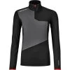 Ortovox Fleece Light Zip Neck Pullover Damen Black Raven