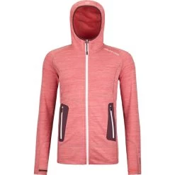 Ortovox Fleece Light Hoody Damen Wild Rose Blend
