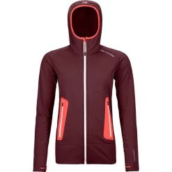 Ortovox Fleece Light Hoody Damen Winetasting