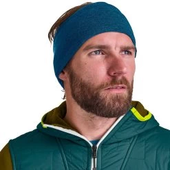 Ortovox Wonderwool Stirnband Herren Mountain Blue