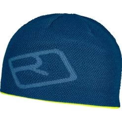 Ortovox Merino Logo Knit Beanie Unisex Petrol Blue