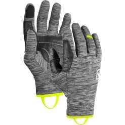 Ortovox Fleece Light Fingerhandschuhe Herren Black Steel Blend