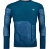 Ortovox Merino Thermovent Longsleeve Herren Petrol Blue