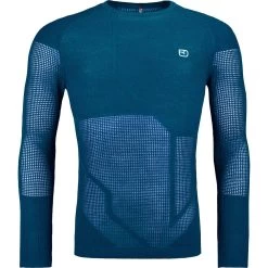 Ortovox Merino Thermovent Longsleeve Herren Petrol Blue