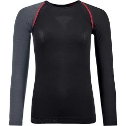 Ortovox 120 Comp Light Long Sleeve Unterhemd Damen Black Raven