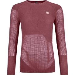 Ortovox Merino Thermovent Longsleeve Damen Mountain Rose